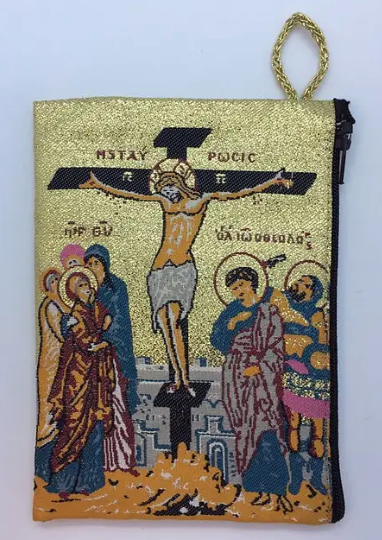 Crucifixion Rosary Pouch