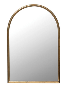 Arched Metal Framed Wall Mirror