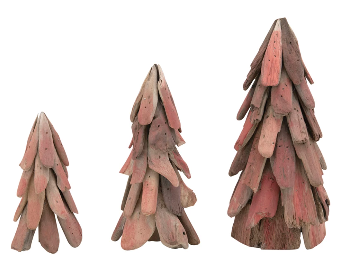 Pink Driftwood Trees, Handmade