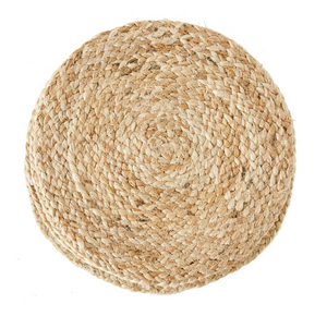 Round Hand-Woven Jute Placemat