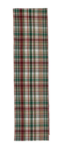 Plaid Woven Cotton Table Runner
