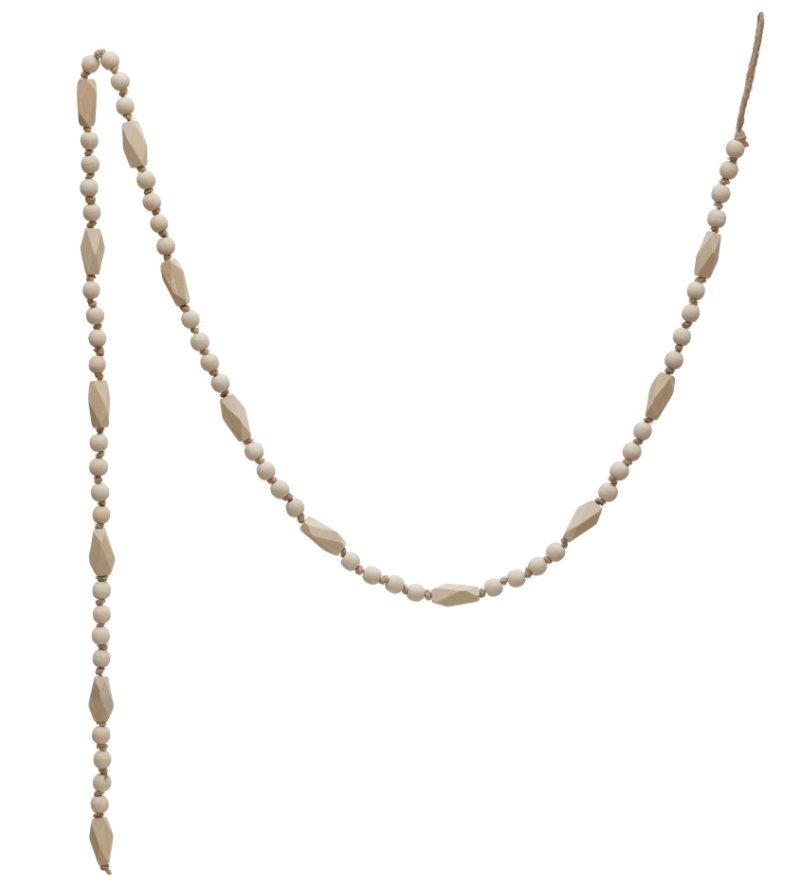 Paulownia Wood Bead Garland
