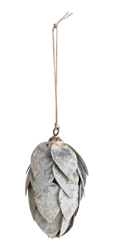 Metal Pinecone Ornament