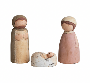Paper Mache Holy Family