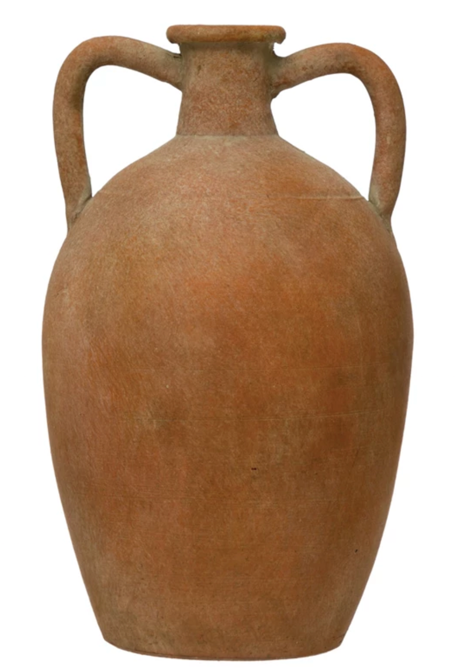 Earthen Terra-Cotta Double Handled Vase