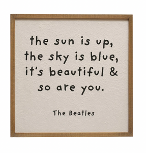 The Beatles Quote Framed