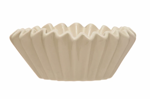 Stoneware Fluted Bowl