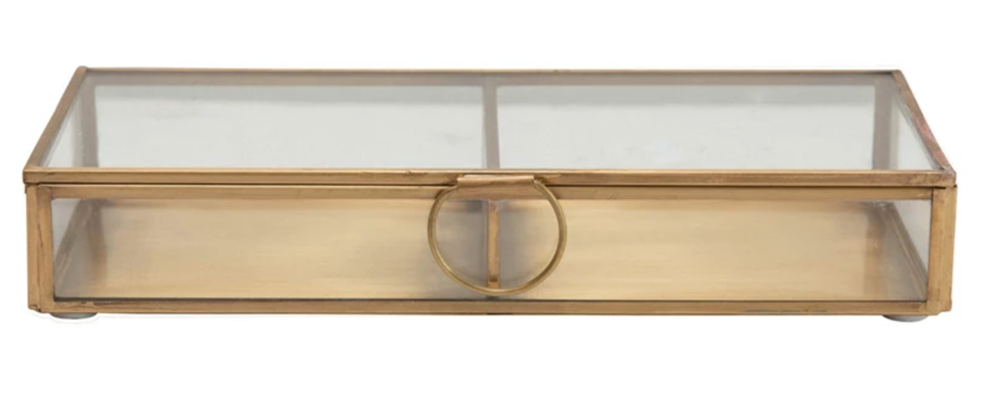 Brass and Glass Display Box