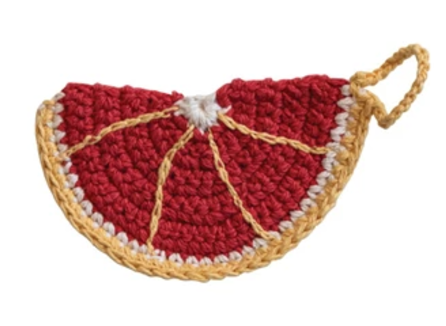 Crocheted Fruit Shaped Dish Scrubber