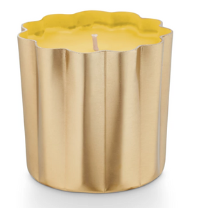 Golden Honeysuckle Metal Candle