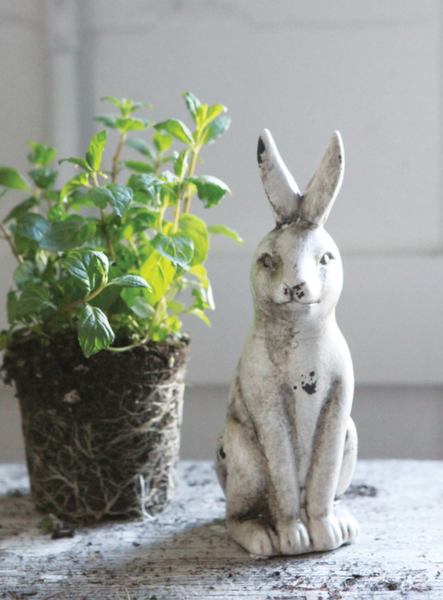 Distressed Ceramic Rabbit