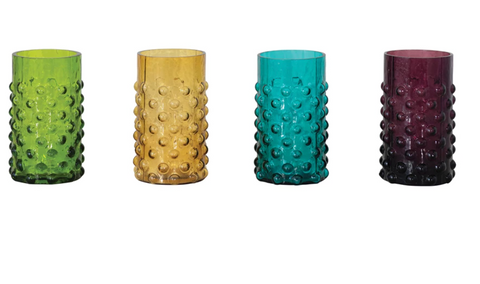Hobnail Drinking Glass