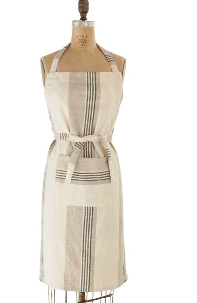 Cotton Striped Apron