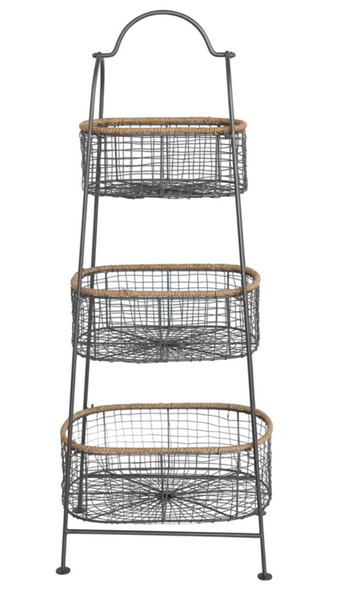 3-Tier Stand w/ Removable Baskets