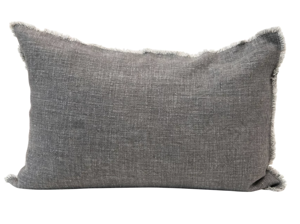 Dusty Blue Lumbar Pillow