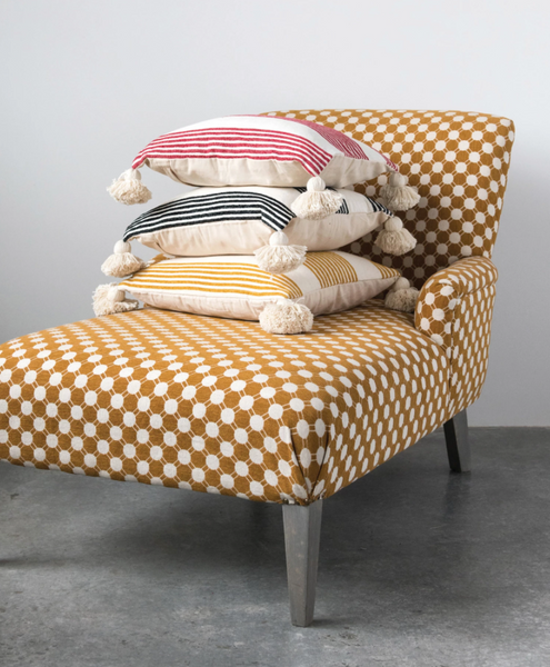 Woven Pillow w/ Tassels
