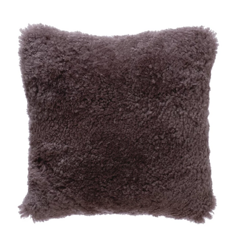 Lavender Lamb Fur Pillow