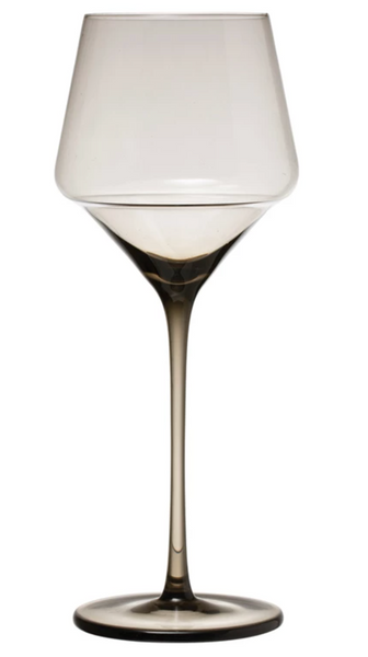 Smoke Color Wine Glass