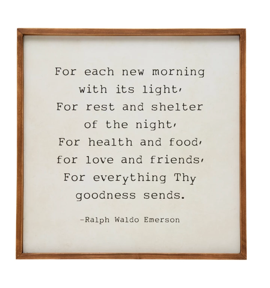 For Each New Morning Wall Decor