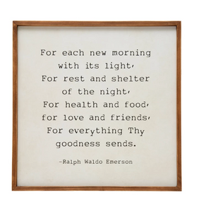 For Each New Morning Wall Decor