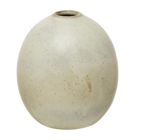 Beige Stoneware Vase