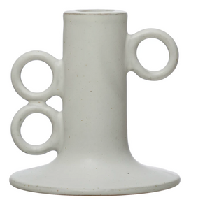 Matte White Taper Candle Holder