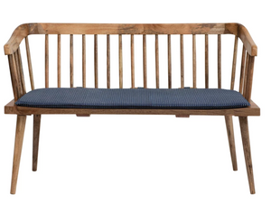 Mango Wood Bench w/ Fabric Cushion