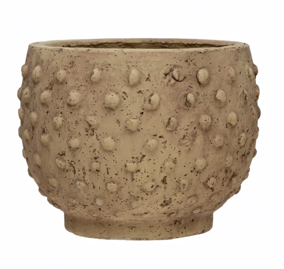 Sandstone Hobnail Planter