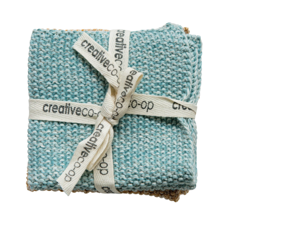 Square Knit Dish Cloths