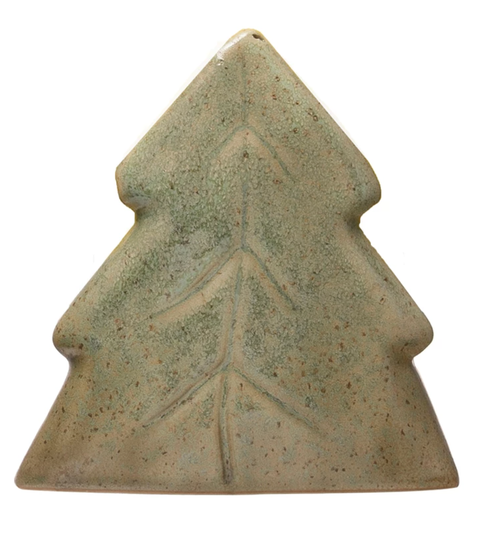 Stoneware Christmas Tree Sponge Holder