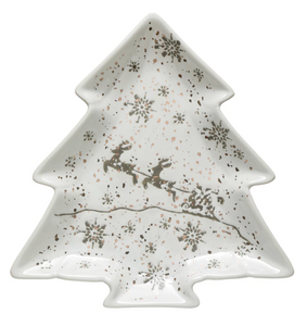 Hand-Stamped Tree Plate