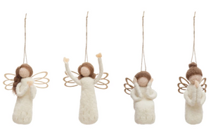 Wool Felt Angel Ornament