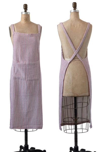 Woven Striped Apron