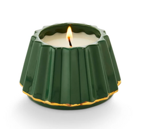 Vanilla Spruce Gilded Tree Ceramic Candle