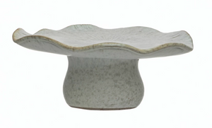 Stoneware Mushroom Shaped Pedestal