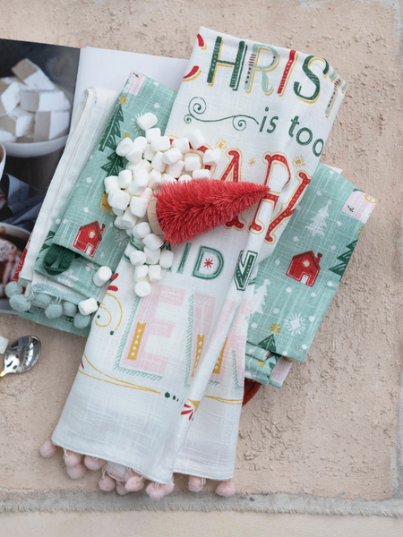 Holiday Print Tea Towel