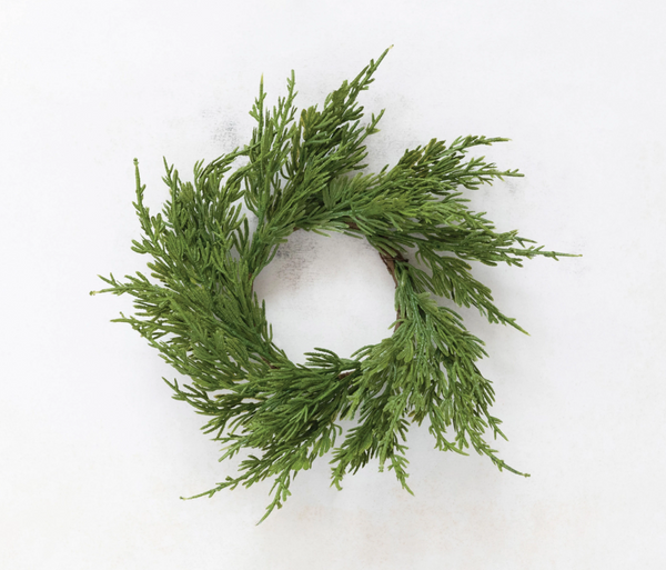 Faux Cypress Wreath