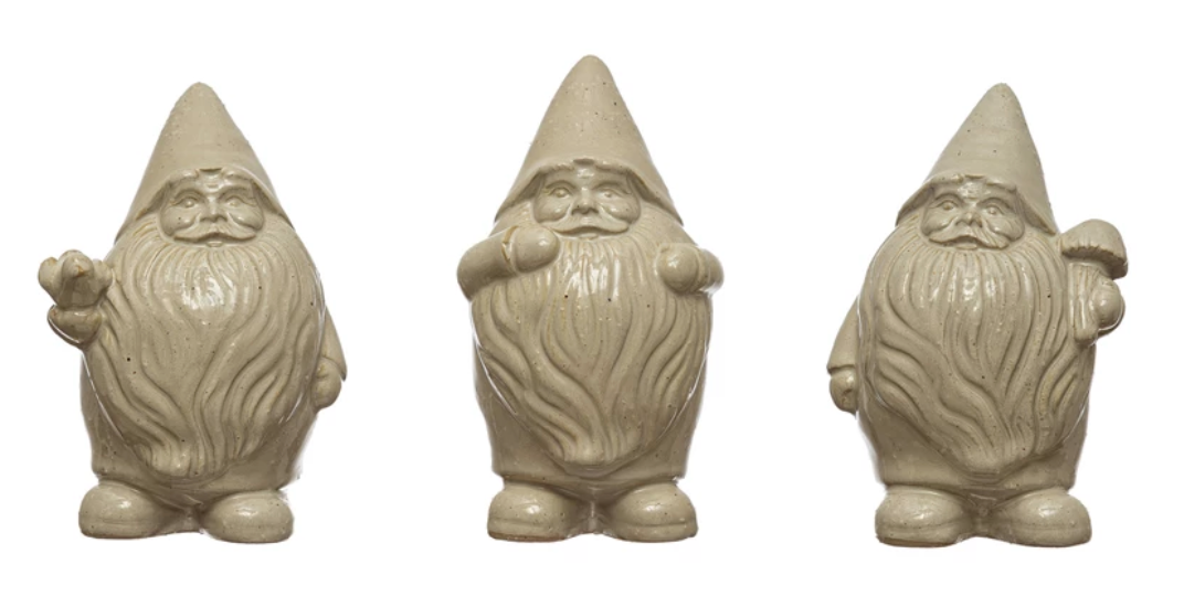 Cream Stoneware Gnome