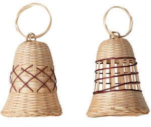Hand-Woven Bamboo Bell Ornament