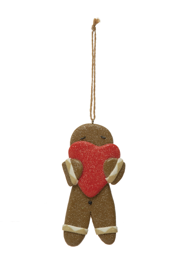 Clay Dough Gingerbread Man Ornament