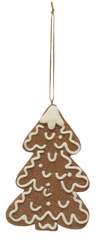Clay Dough Gingerbread Cookie Ornament