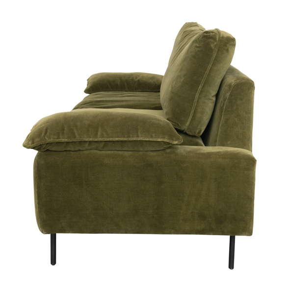 Cotton Velvet Upholstered Sofa