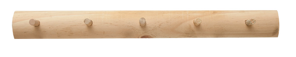 Paulownia Wood Wall Hook w/ 5 Hooks
