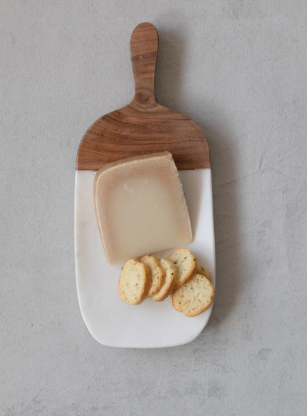 Marble Cheese/Cutting Board w/ Wood Handle
