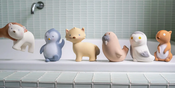 Natural Rubber Teethers, Rattles & Bath Toys