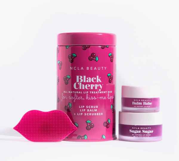 Black Cherry Lip Care Set + Lip Scrubber