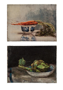 Canvas Wall Décor w/ Vegetable Still Life