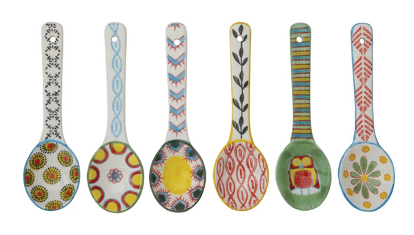 Spoon with Hand-Painted Pattern