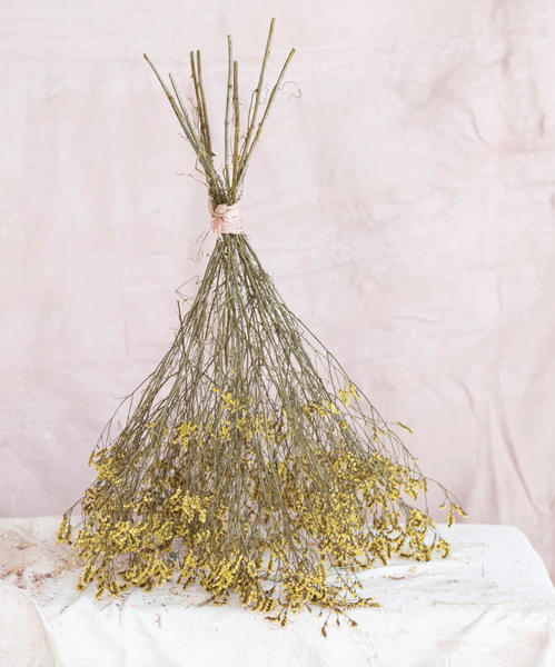 Chartreuse Dried Natural Pearl Grass Bunch