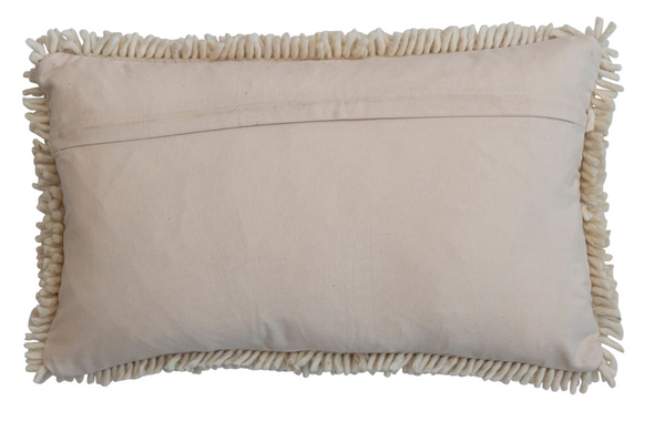 Wool & Cotton Peachy Lumbar Pillow